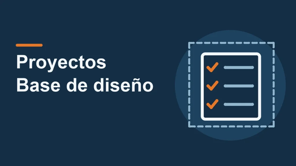 Documento conceptual con comprobaciones y un contorno de alcance para representar una base de diseño.