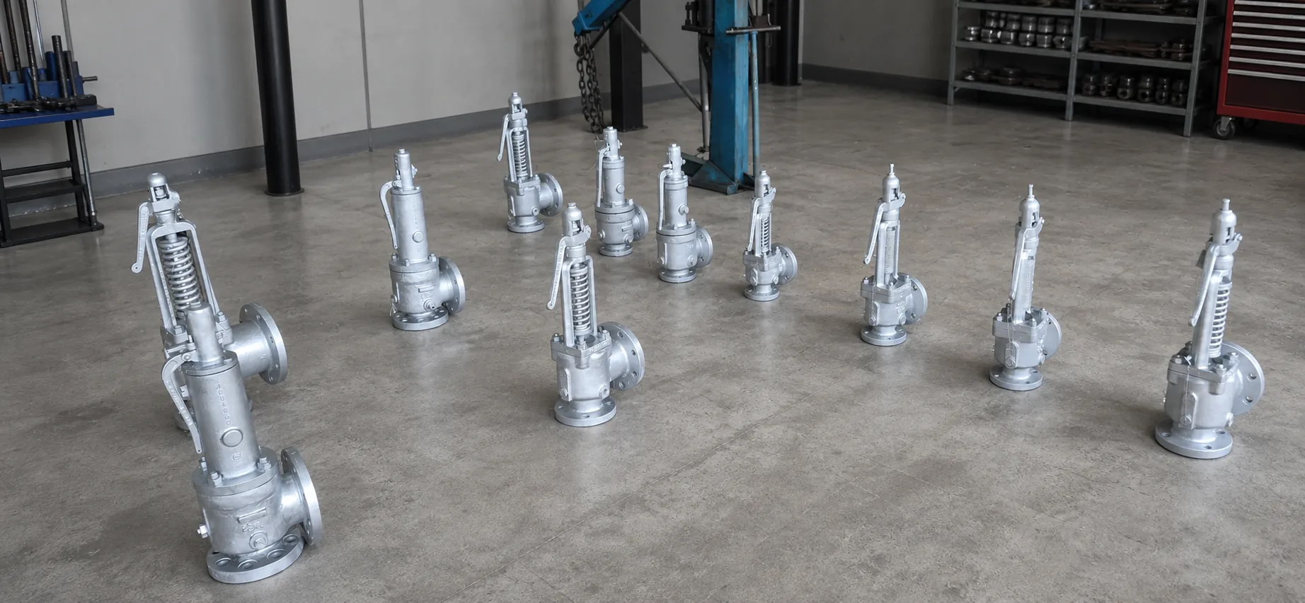 Válvulas de seguridad calibradas para mantenimiento industrial