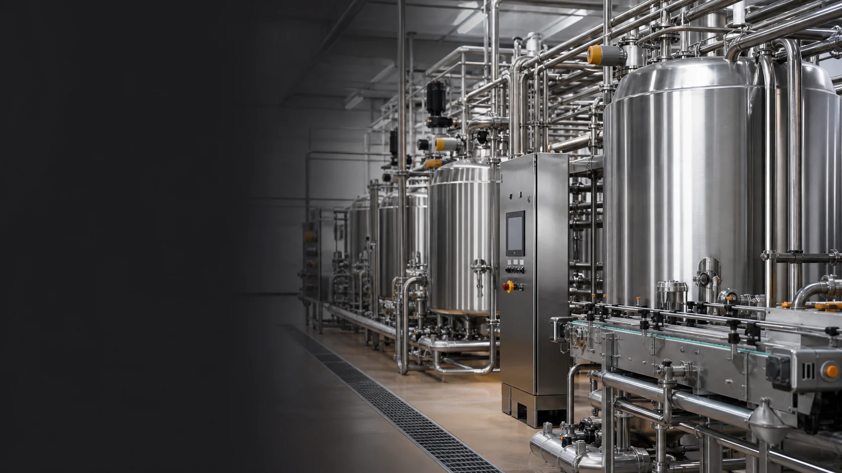 Proceso industrial para planta de alimentos y bebidas