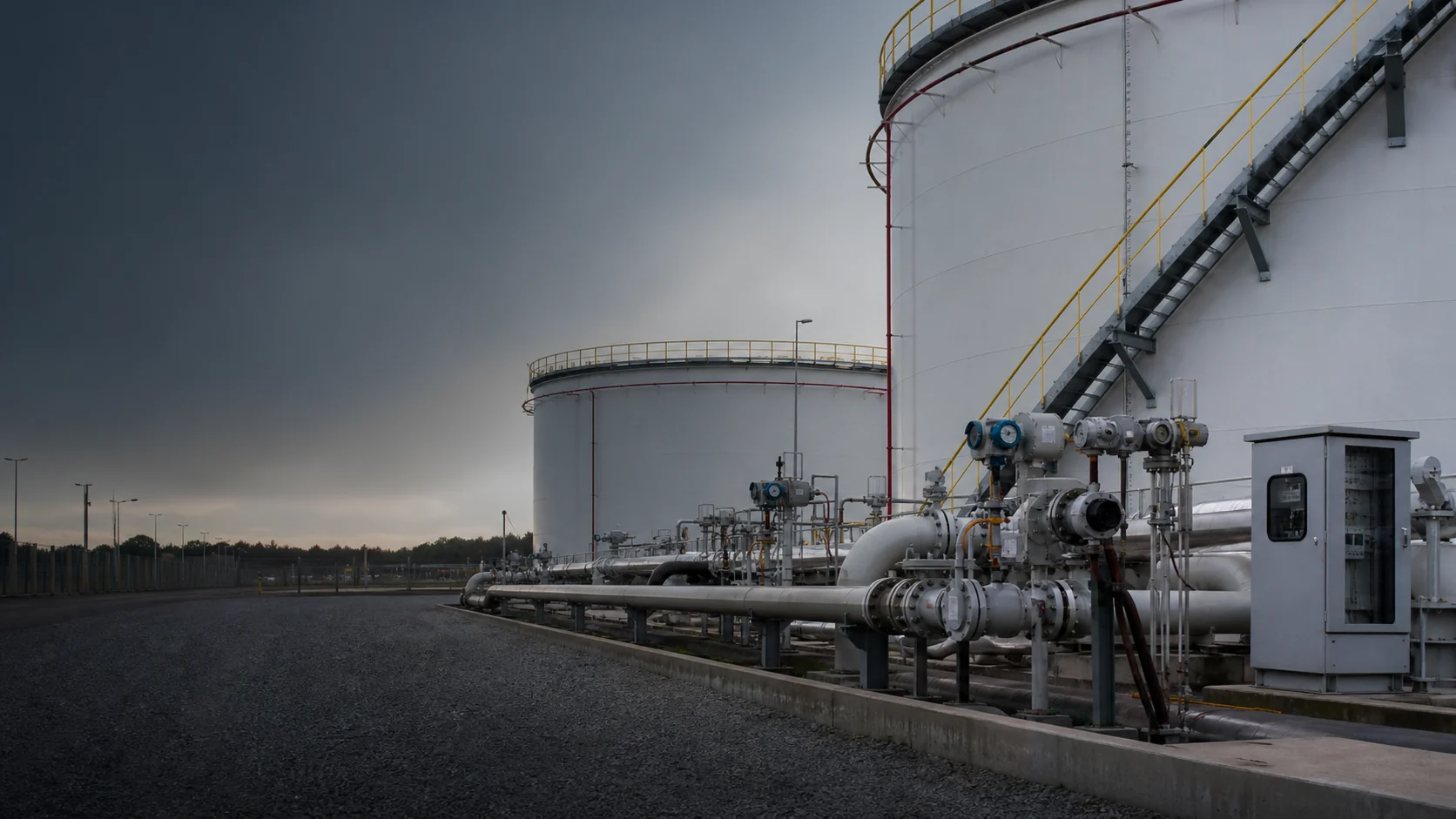 Terminal industrial de almacenamiento para petróleo y GLP